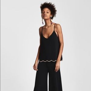 NWT Black Zara knit tank top